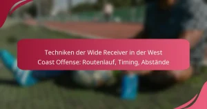 Techniken der Wide Receiver in der West Coast Offense: Routenlauf, Timing, Abstände