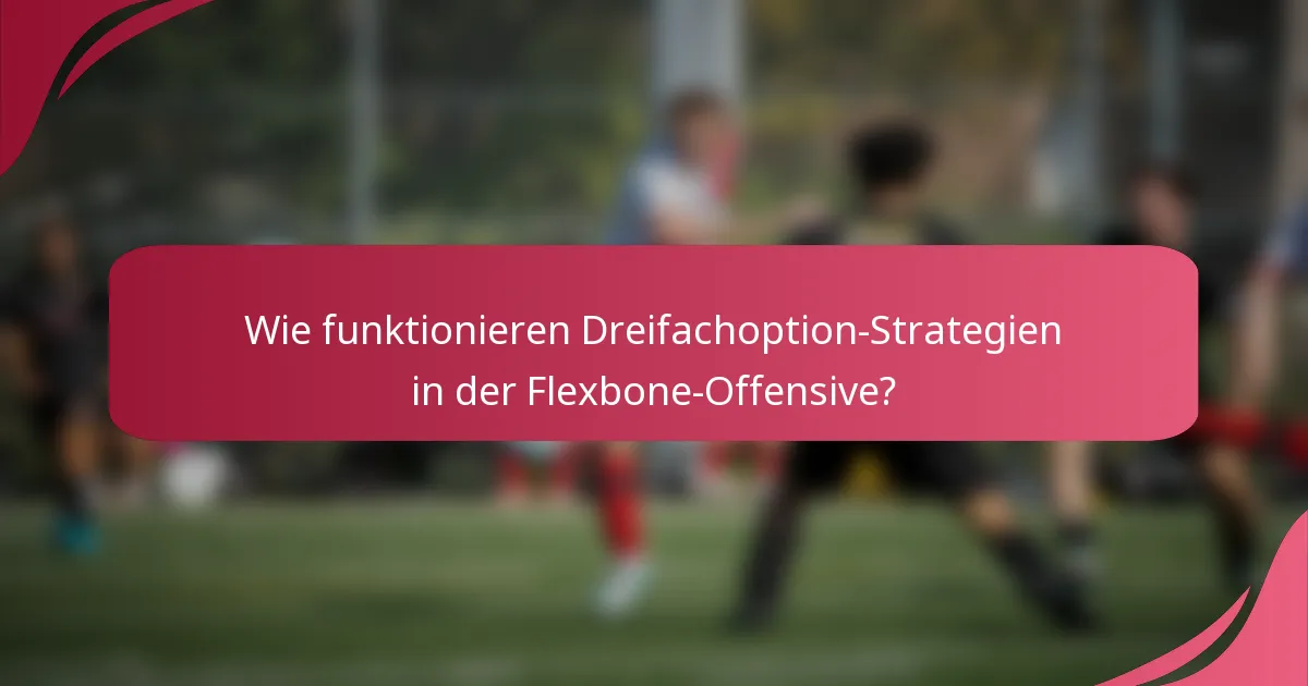 Wie funktionieren Dreifachoption-Strategien in der Flexbone-Offensive?